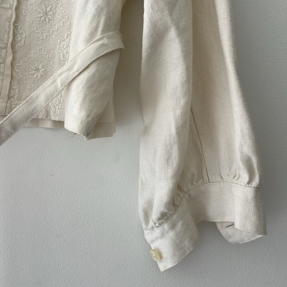 J.Crew Collection ~ Embroidered Linen Jacket - Picture 5 of 9